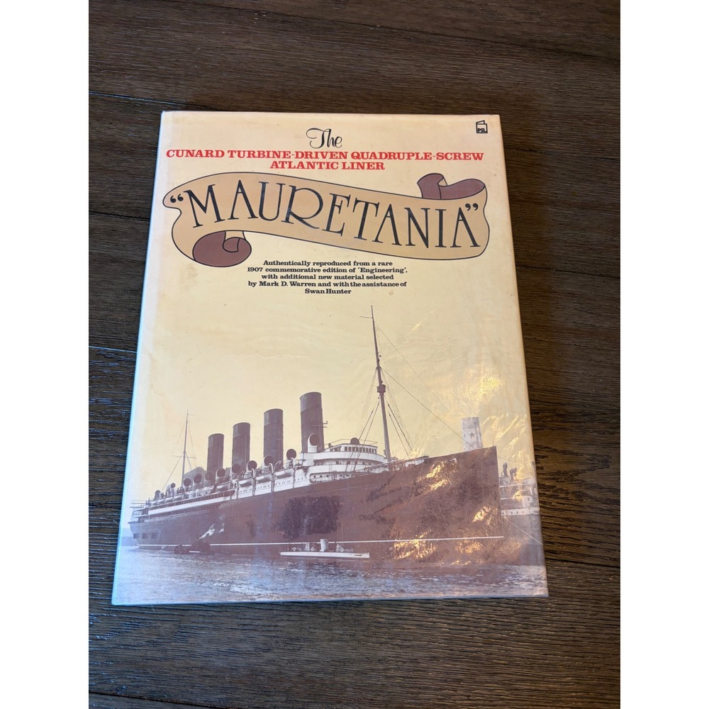 Patrick Stephens Mauretania Book OS Cunard Atlantic Liner Engineering History